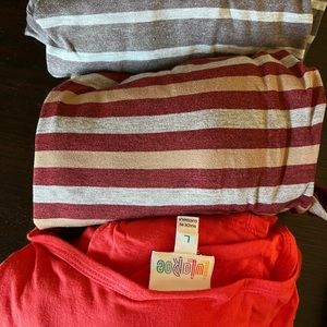 LuLaRoe Julia 3 pack size L. Rarely or never worn.